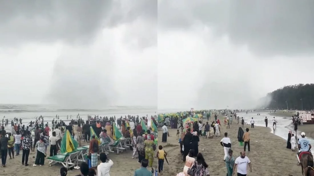 কক্সবাজার সৈকতে দুর্বল টর্নেডোর তাণ্ডব